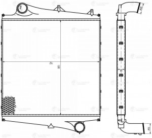 Интеркулер VOLVO FM400 (05-) LUZAR LRIC 1013 LUZAR