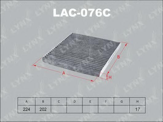Фильтр салонный угольный LAC-076C LYNXAUTO