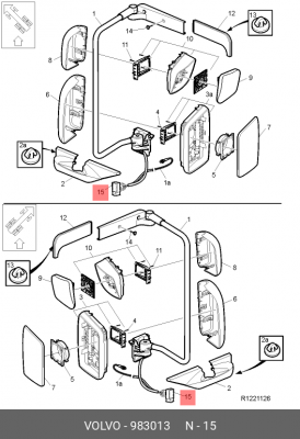 клемма неизолированная! MCP для штекеров 'мама' Ш=2.8мм для провода 0.5-1.0мм2 \ 983013 VOLVO