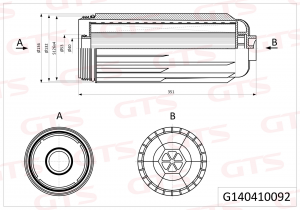 ФИЛЬТР МАСЛЯНЫЙ В СБОРЕ G140410092 G140410092 GTS