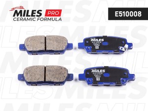 Колодки тормозные задние (Смесь CERAMIC серия PRO) NISSAN X-TRAIL/QASHQAI/TIIDA/ E510008 MILES