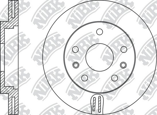 Диск тормозной RENAULT DUSTER 2012 RN43007 RN43007 NIBK