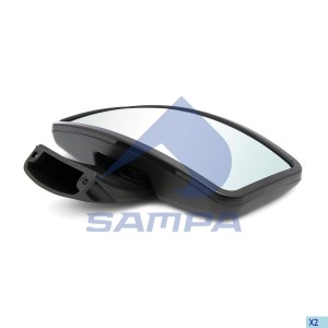 Зеркало бордюрное KMZ 5490; Mercedes Actros (96-07),(07-), Atego (98-04),(04-07) 206461 SAMPA
