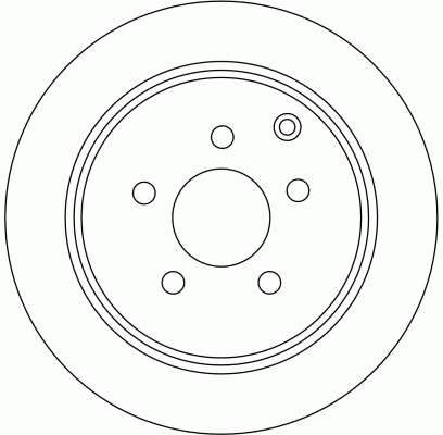 Диск тормозной задний INFINITI EX, FX, G, M, NISSAN MURANO (Z50, Z51) DF4353 DF4353 TRW