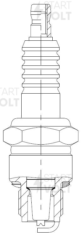 Свеча STARTVOLT VSP 0018 Г-3110 дв 402  (к-т 4шт) (ан.А14В-2, NR17YC) VSP 0018 START VOLT