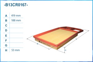 Фильтр воздушный B13CR0167 B13CR0167 CWORKS