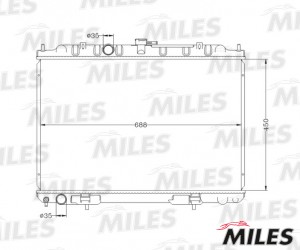 Радиатор NISSAN X-TRAIL (01-13) 2.0/2.5 MT паяный ACRB195 ACRB195 MILES