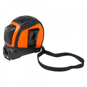 Рулетка AIRLINE 3 м х 16 мм PRO (автостоп, дв. зацеп, дв. шкала) в прорезиненном ATBQ015 AIRLINE