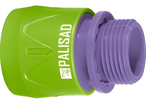 66175 Соединитель пластмассовый быстросъемный, внешняя резьба 3/4'// Palisad 66175 PALISAD