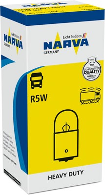 Лампа 24V R5W BA15s Heavy Duty NARVA 171863000 NARVA