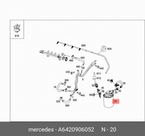 Фильтр топливный MERCEDES OE A6420906052 MERCEDES BENZ