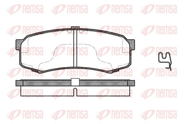 413 04 FDB1021=572245B !колодки дисковые з.\ Toyota Land Cruiser 80/90 3.4-4.2TD 0413.04 REMSA