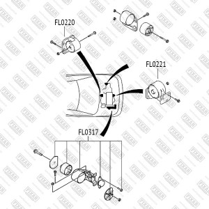 Опора двигателя задняя HYUNDAI Accent 00- FL0220 FL0220 FIXAR