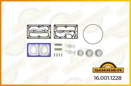 РМК компрессора (прокладкиметалл+клапана+заглушки) Wabco:912 512 001 0008 0 Volv 160011228 SONDER