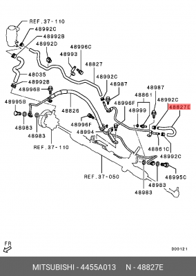ШЛАНГ ВОЗВРАТНЫЙ ГУР 4455A013 4455A013 MITSUBISHI