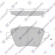 Колодки тормозные дисковые  GP2314 GP2314 SANGSIN