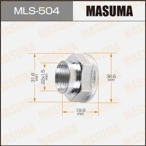 гайка ШРУСа! M22x1.5\ MLS-504 MASUMA