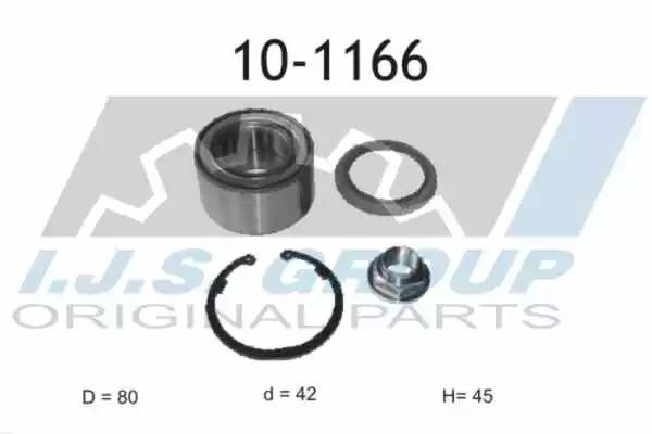 к-кт подшипника ступ. пер. !\ Mazda 626 89-99/MX6 94-97, KIA Spectra 1.6 05> 101166 IJS GROUP
