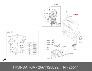 Щуп уровня масла HYUNDAI Tucson (19-) ОЕ 266112E022 HYUNDAI KIA
