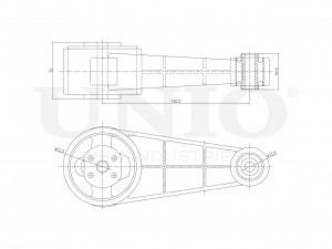 Опора двигателя задняя RMP-15116 UNIO