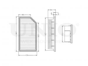 Фильтр воздушный FLT-10081 UNIO