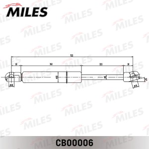 Упор газовый капота VW PASSAT 00-05 CB00006 CB00006 MILES