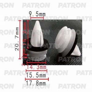 КРЕПЛЕНИЕ ОБШИВКИ 5-СЕРИЯ E60/E61 (2003>) X5 E53/E70 P370265 PATRON