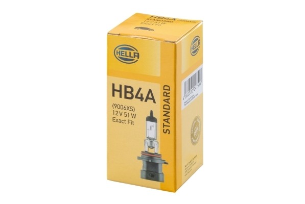 лампа! (HB4A) 12V 51W P22D ближнего света галогенная\ 8GH005636-201 HELLA