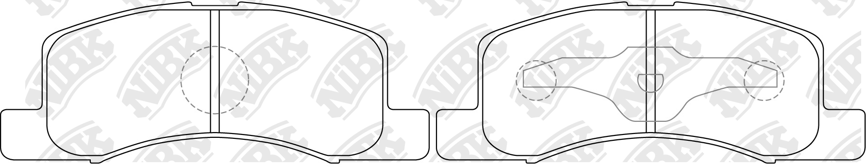 Колодки тормозные дисковые PN3437 PN3437 NIBK