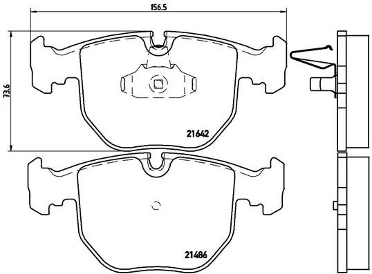 Колодки тормозные P06021 P06021 BREMBO