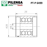 Натяжитель ремня приводного ГРМ VAG PT-P6499 PTP6499 PILENGA