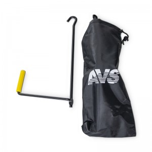 Домкрат винтовой 2т ромбический 120-413мм с резиновой накладкой в сумке AVS A80677S AVS