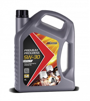 Масло моторное AKROSS PREMIUM PROGRESS 5W-30 SL/СF синтетическое 4 л AKS0010MOF AKROSS