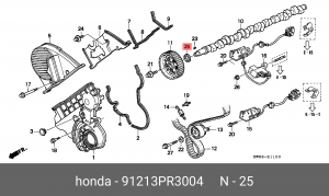 САЛЬНИК 91213-PR3-004 91213PR3004 HONDA