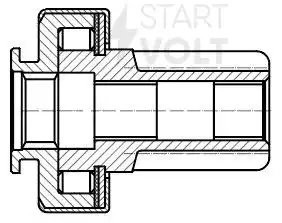 Привод стартера (бендикс) для а/м Infiniti FX (09-)/EX (08-) 3.5i (VCS 1420) VCS 1420 START VOLT