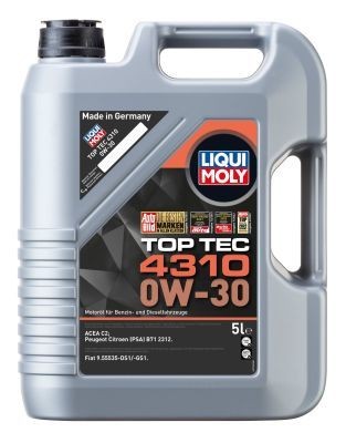 3736 LiquiMoly Синт-ое мот.масло Top Tec 4310 0W-30 C2 (5л) 3736 LIQUI MOLY