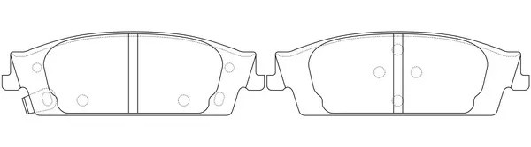 Колодки дисковые Cadillac Escalade ESV 6.2 4WD 2016 - наст время BP52009 BP52009 SB NAGAMOCHI