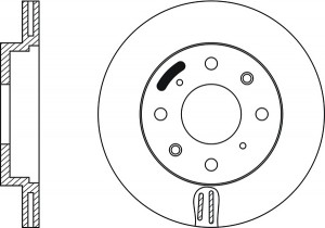 Диск тормозной HONDA JAZZ 2003-2008 RN1350 RN1350 NIBK