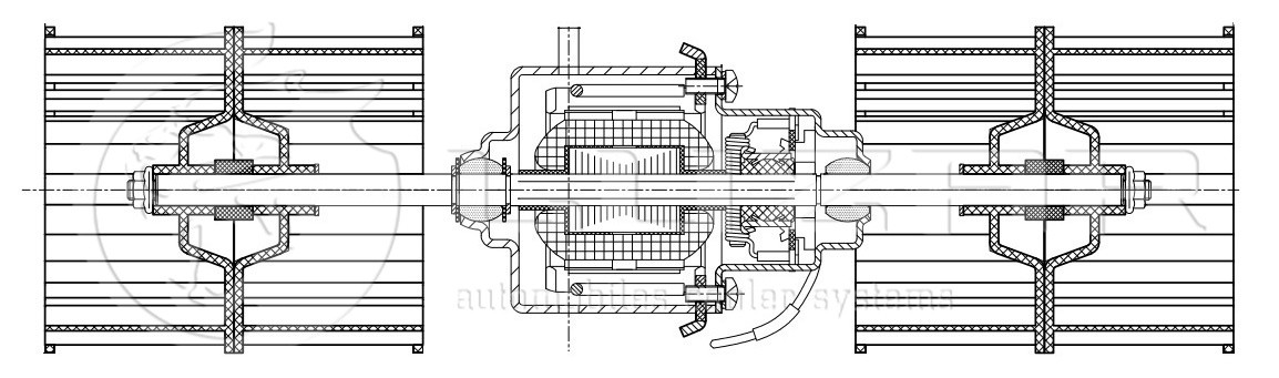 э/вентилятор отоп. с крыльч.! \ НЕФАЗ 24В (ОСА.9000.24) (LFh 07168) LFH07168 LUZAR