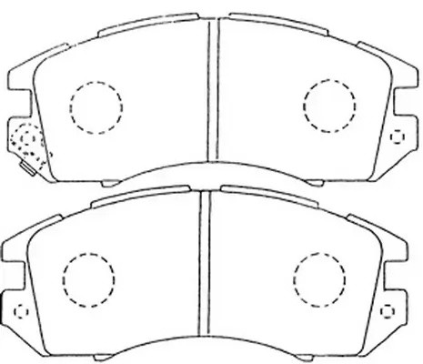 Колодки тормозные ISUZU Aska 05.9003.94, SUBARU Impreza 19922001, BP27248 BP27248 SB NAGAMOCHI