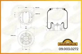 Пневморессора Premium со стаканом (пластик) — 3 года безусловной гарантии 090030272 SONDER