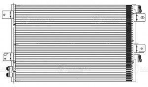 Радиатор кондиционера для а/м Dodge Caliber (06-) AT LRAC0349 LRAC0349 LUZAR