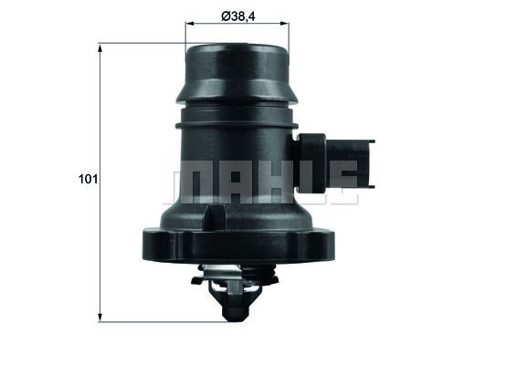 Термостат OPEL Astra J (A14XER),Corsa D (A12XER) (09-) (103град.) MAHLE TM 37 103 MAHLE KNECHT