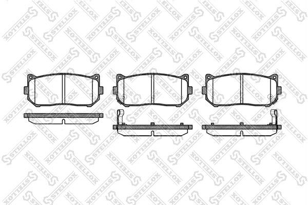649 02=D11151M-01 !колодки дисковые з.\ Kia Shuma 98>/Clarus 1.5i-2.0i с ABS 96- 660-002-SX STELLOX