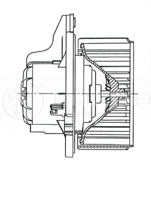 Мотор отопителя HYUNDAI Solaris (10-),Accent (10-) LUZAR LFH0820 LUZAR