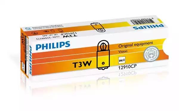 Лампа 12V 3W BA9s PHILIPS 12910CP PHILIPS