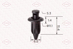 Клипса автомобильная [упаковка 10 штук] TJB1730 TJB1730 TATSUMI