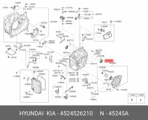 сальник привода! левый 37х62х10\ Hyundai Solaris/Creta/Tucson 4524526210 HYUNDAI