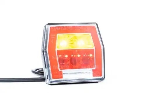 фонарь задний! LED 4-функциональный, 99,5х93 с проводом 1м \ FT122TLED FRISTOM