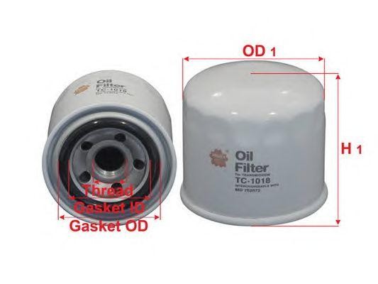 Фильтр масляный КПП MD752072 TC1018 TC1018 SAKURA